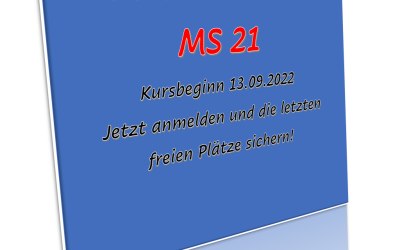 Neuer Meisterkurs MS 21 – Kursbeginn 13.09.2022